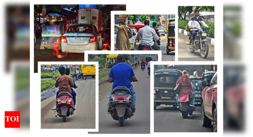 नोंदणी क्रमांक प्लेट्सशिवाय पुणेभोवती वाहने झूम वाढवतात