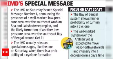 दोन हवामान प्रणाली समुद्रावर तयार होतात, तज्ञांनी संभाव्य चक्रीवादळाचा इशारा दिला