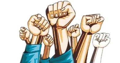 कंत्राटी सफाई कामगारांना दिवाळी बोनस देण्याची लहुजी शक्ती सेनेची महापालिका आयुक्त कार्यालयाबाहेर जोरदार आंदोलन!