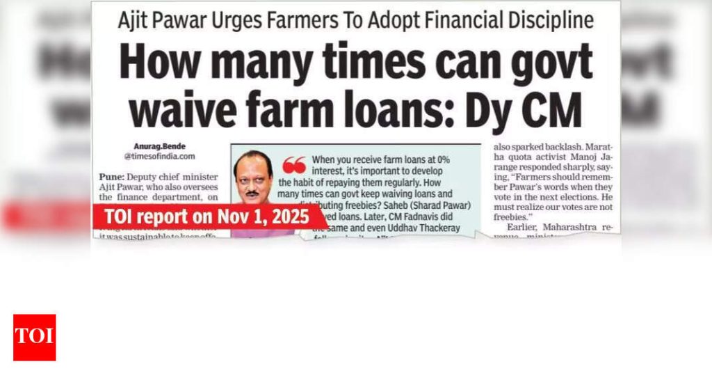 ‘शेतकरी भिकारी नाही’: कर्जमाफीच्या वक्तव्यावरून अजित पवारांवर जोरदार टीका