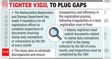 नोंदणी विभाग मुद्रांक शुल्क सवलतींची थेट मासिक छाननी करतो