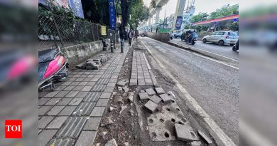 चालू असलेल्या चालण्यायोग्यता ऑडिट अंतर्गत PMC ने फूटपाथची दुरुस्ती सुरू केली