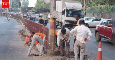 PMC 2026 च्या सायकल टूरच्या आधी ईस्ट स्ट्रीटवर रेलिंग बसवण्यास सुरुवात करते