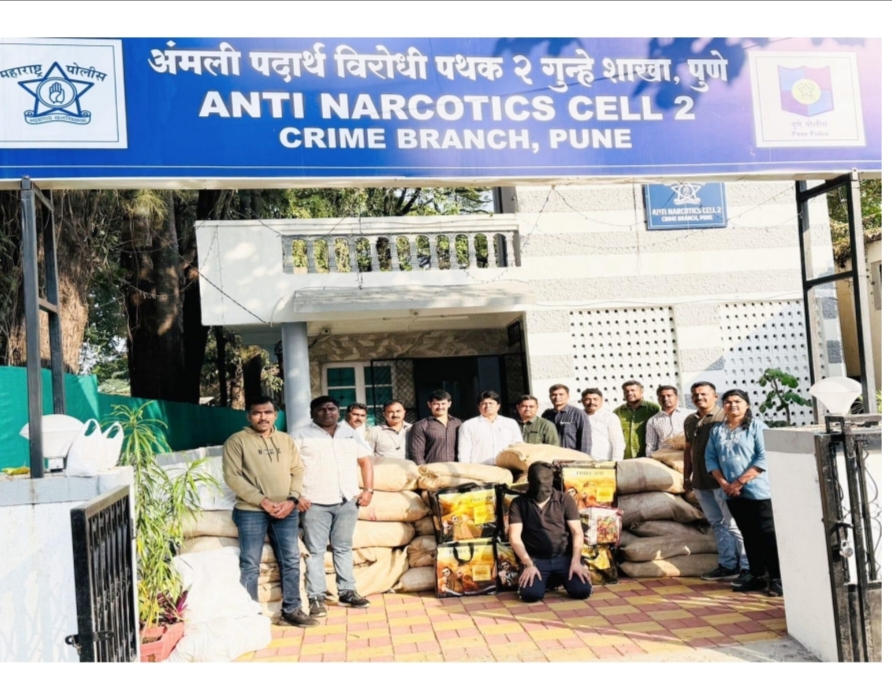 येरवडा पोलिसांची धडक कारवाई : अंमली पदार्थ विरोधी पथक-२ कडून ₹20.70 लाखांचा गुटखा जप्त