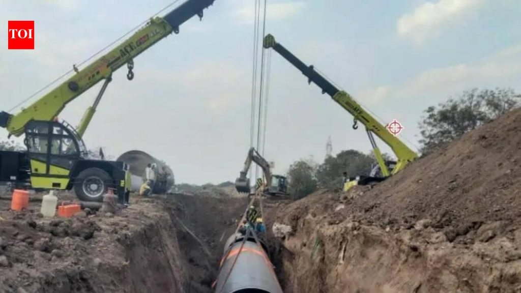 विलंबित भामा आसखेड पाणी पाइपलाइन प्रकल्प पूर्ण करण्यासाठी PCMC नवीन कंत्राटदाराची मागणी करत आहे