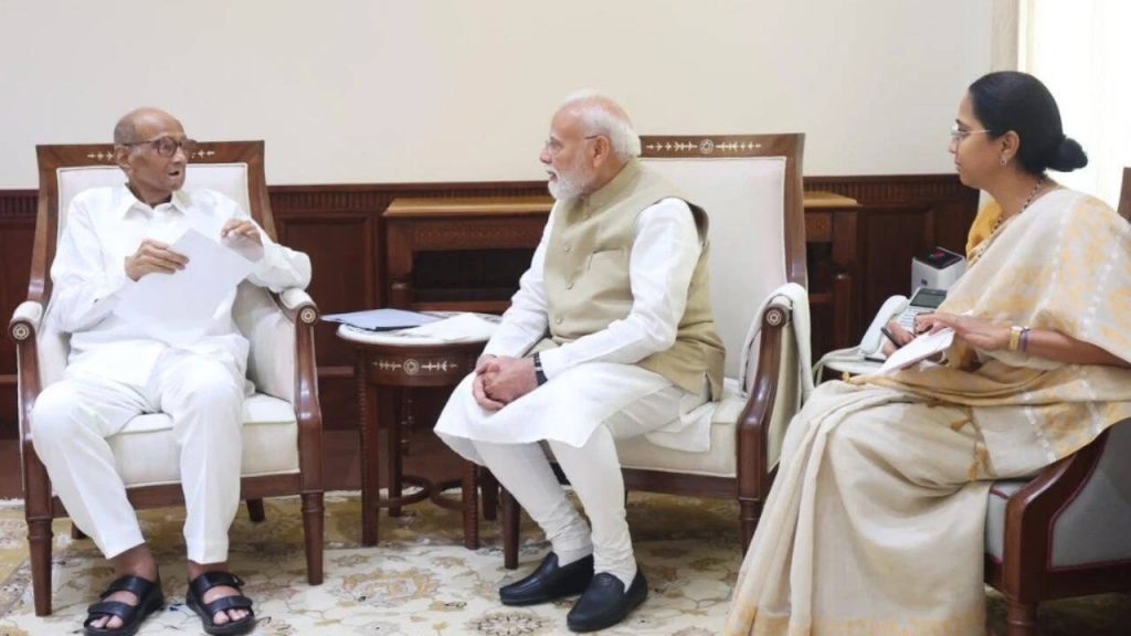 शरद पवार यांनी घेतली पंतप्रधान नरेंद्र मोदींची भेट, आंदोलकांच्या मागण्या कळवल्या: राष्ट्रवादी काँग्रेस (एसपी)